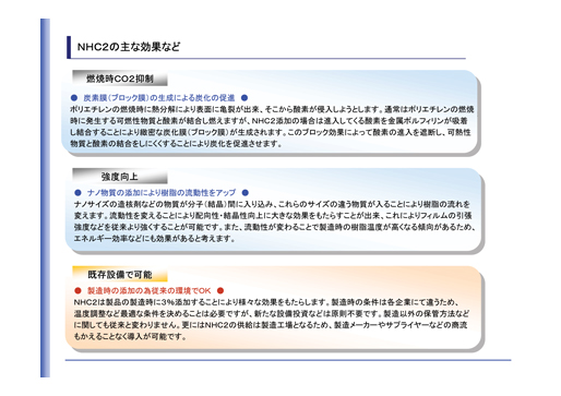 ＮＨＣ２の主な効果など